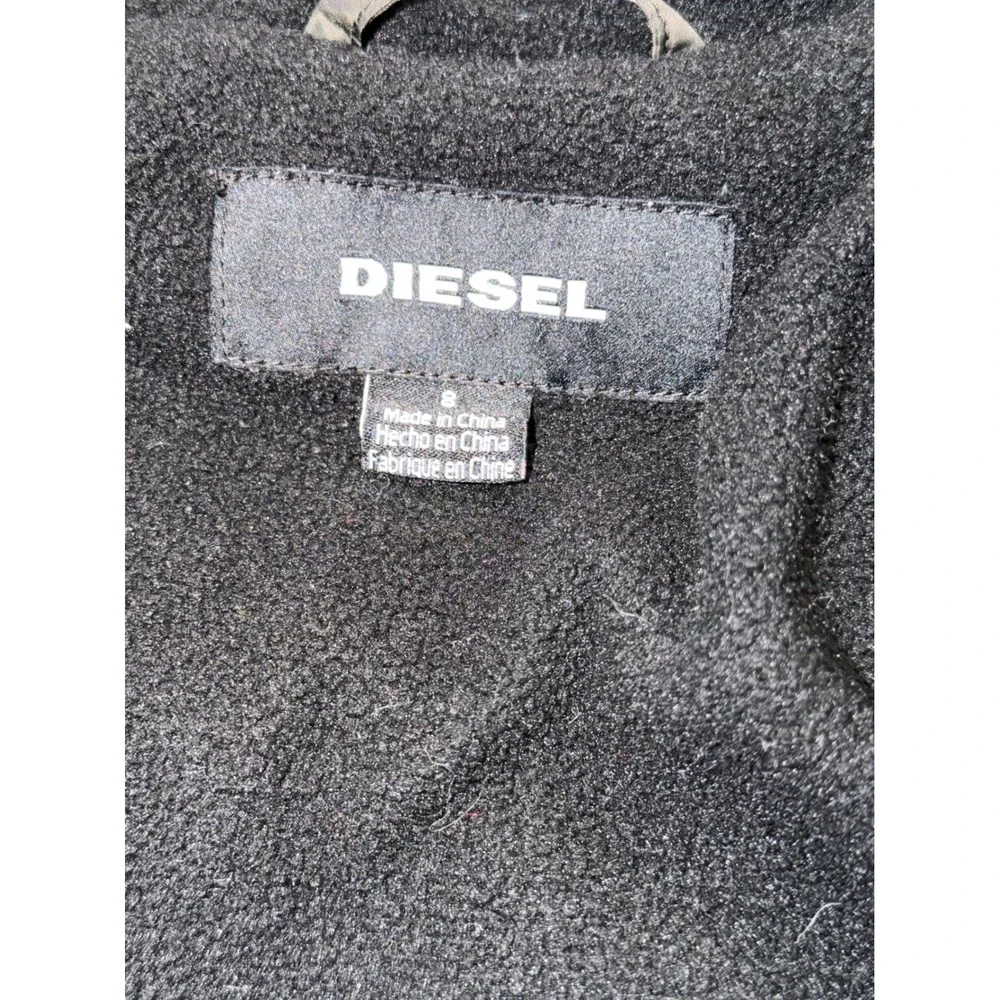 Diesel Kids Puffer Coat Hooded Quilted Zip Up Winter‎ Jacket Size 8